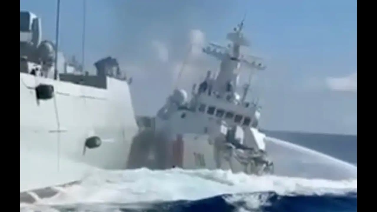 1-25分钟突发新闻：解读南海舰队164舰与海警3104舰黄岩岛猛烈互撞｜第25分钟：老王讲历史：预示钓鱼岛必然突发事变！